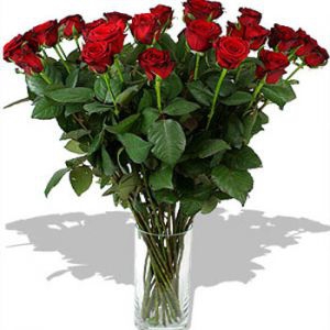 Букет Розы - Для любимой Яркий и выразительный букет красных роз конечно красноречиво скажет о Вашей любви и наивысшем счастье. Как прекрасно получать такие розы неожиданно! 19 голландских роз, высота 70-80 см