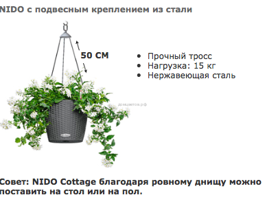 Кашпо NIDO COTTAGE (Нидо) 28 Белое с системой полива - Кашпо NIDO COTTAGE (Нидо) 28 Белое с системой полива