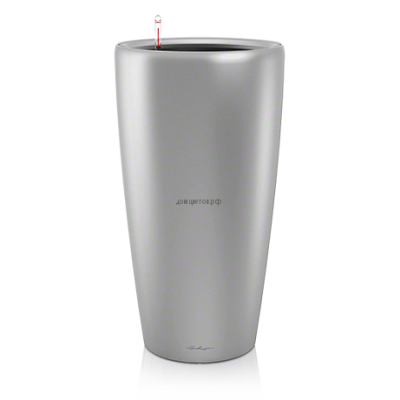 Кашпо Rondo (Рондо) 40 Серебро с системой полива